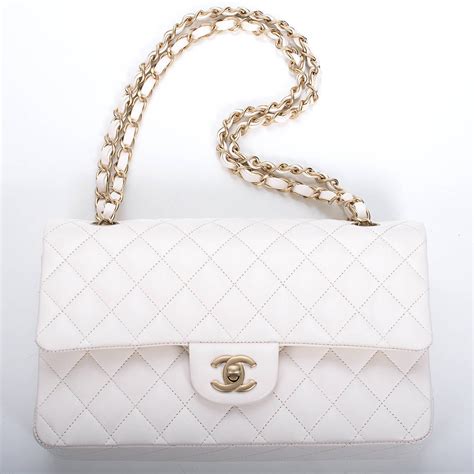 chanel bag white|chanel bag white price.